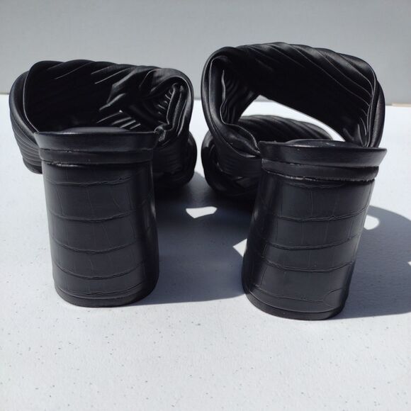 Women’s Size 6.5 Jessa Black Mule Heels - A New Day - Square Toe Slip On NWT - Picture 5 of 10